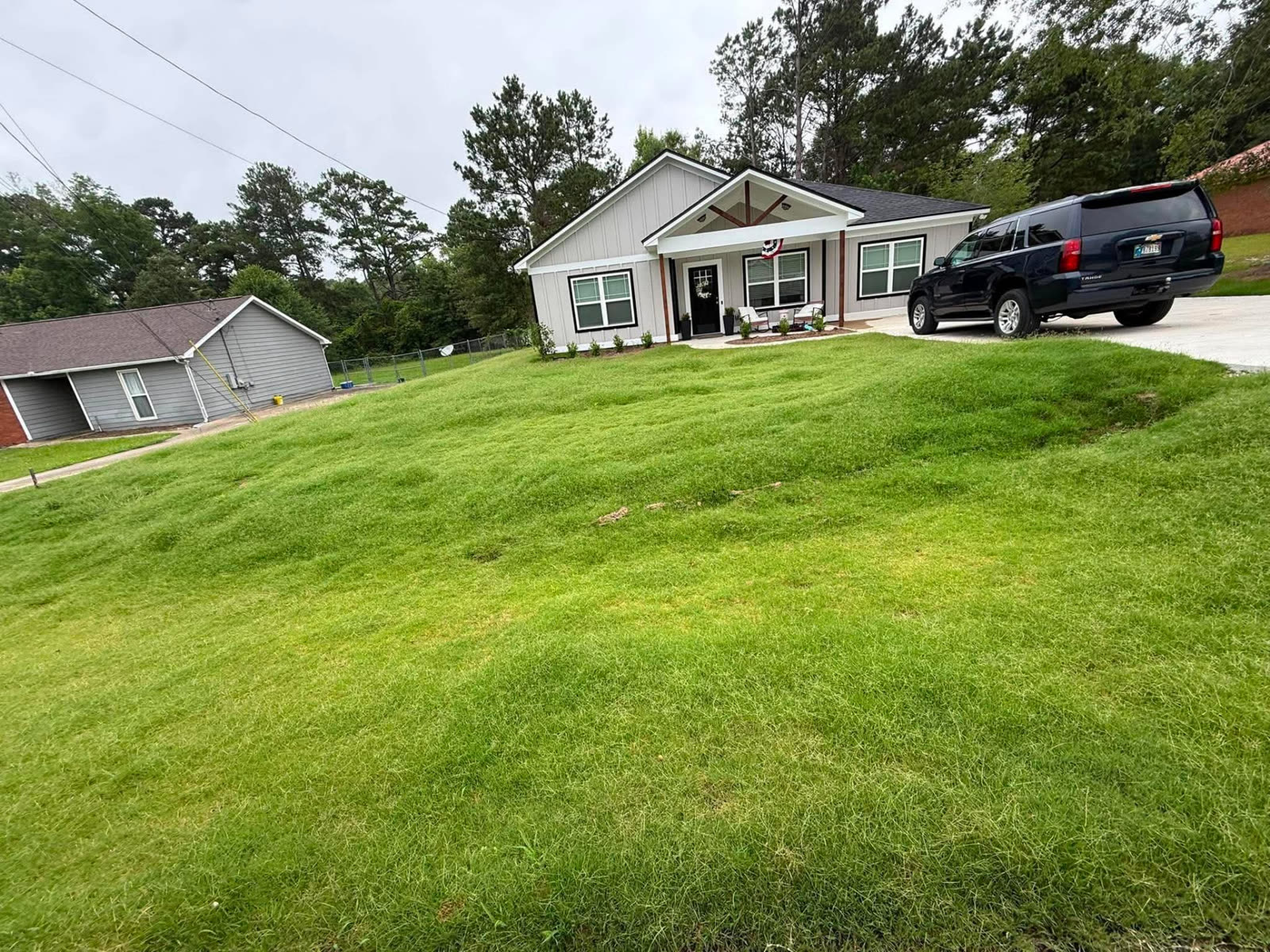Hillside Lawn Cut